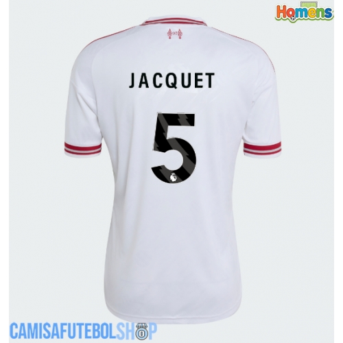 Camisa de time de futebol Liverpool Jeremy Jacquet #5 Replicas 2º Equipamento 2026-27 Manga Curta